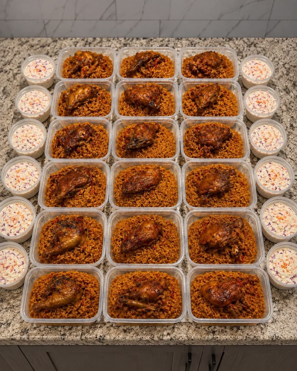 Corporate Jollof Pack with Chicken & Coleslaw